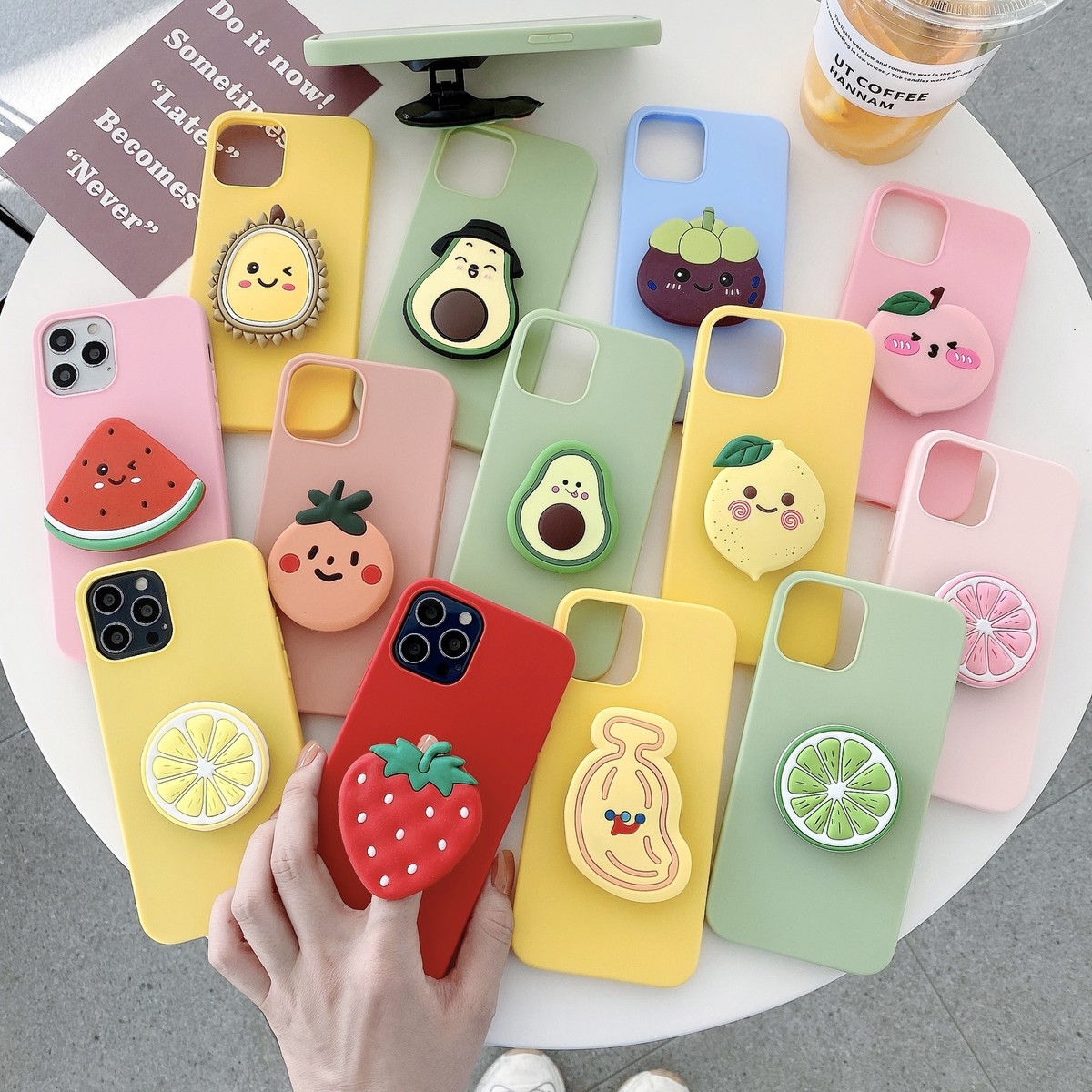 Cute Fruit Holder Phone Case for Apple Iphone X XR 11 12 13 14 11