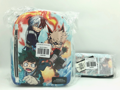 My Hero Academia Hero Trio Mini Backpack & Tech Wallet Set  display picture 1