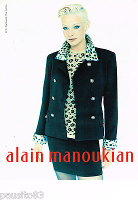ADVERTISEMENT ADVERTISING 065 1995 ALAIN MANOUKIAN haute couture knits