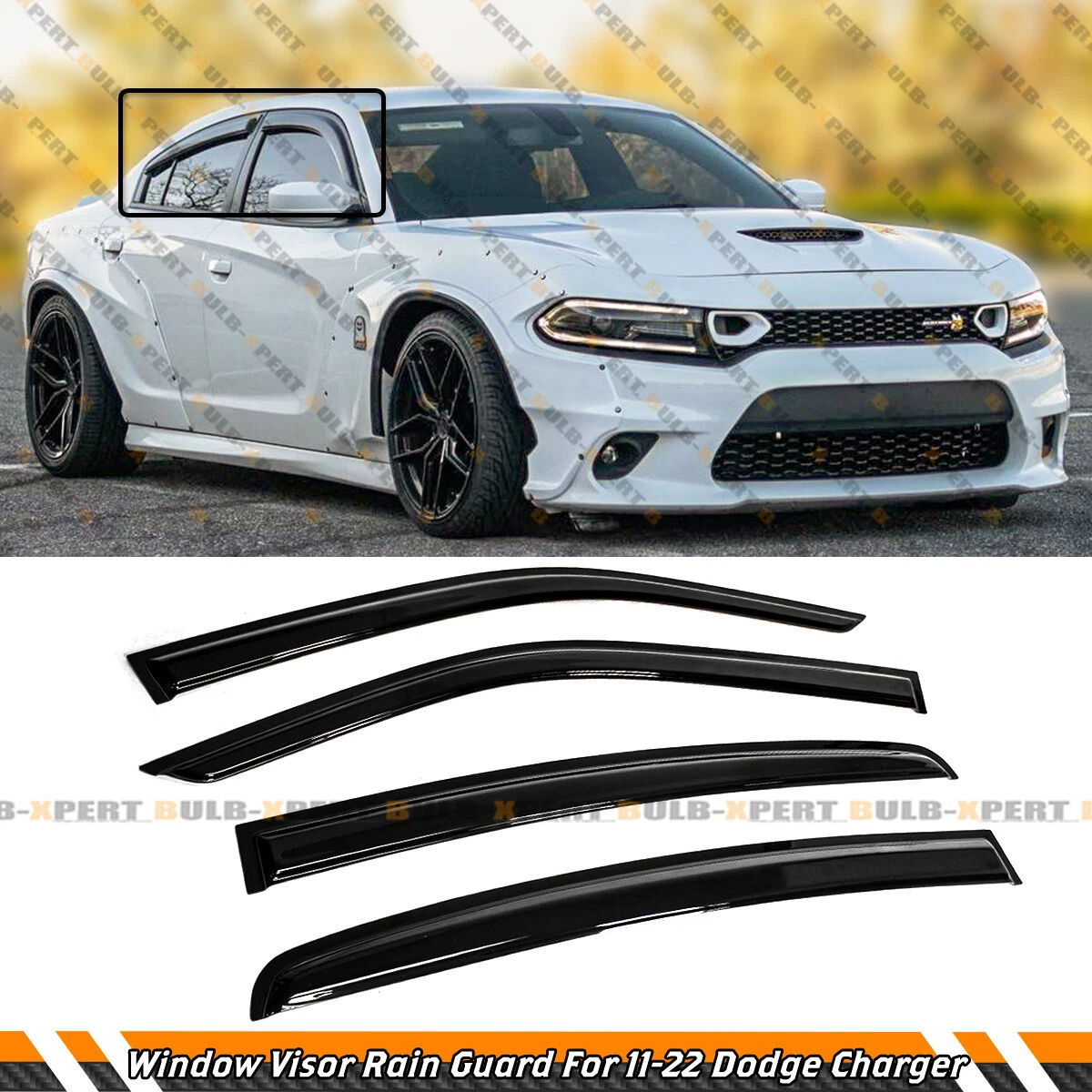 Dodge charger cheap window visors