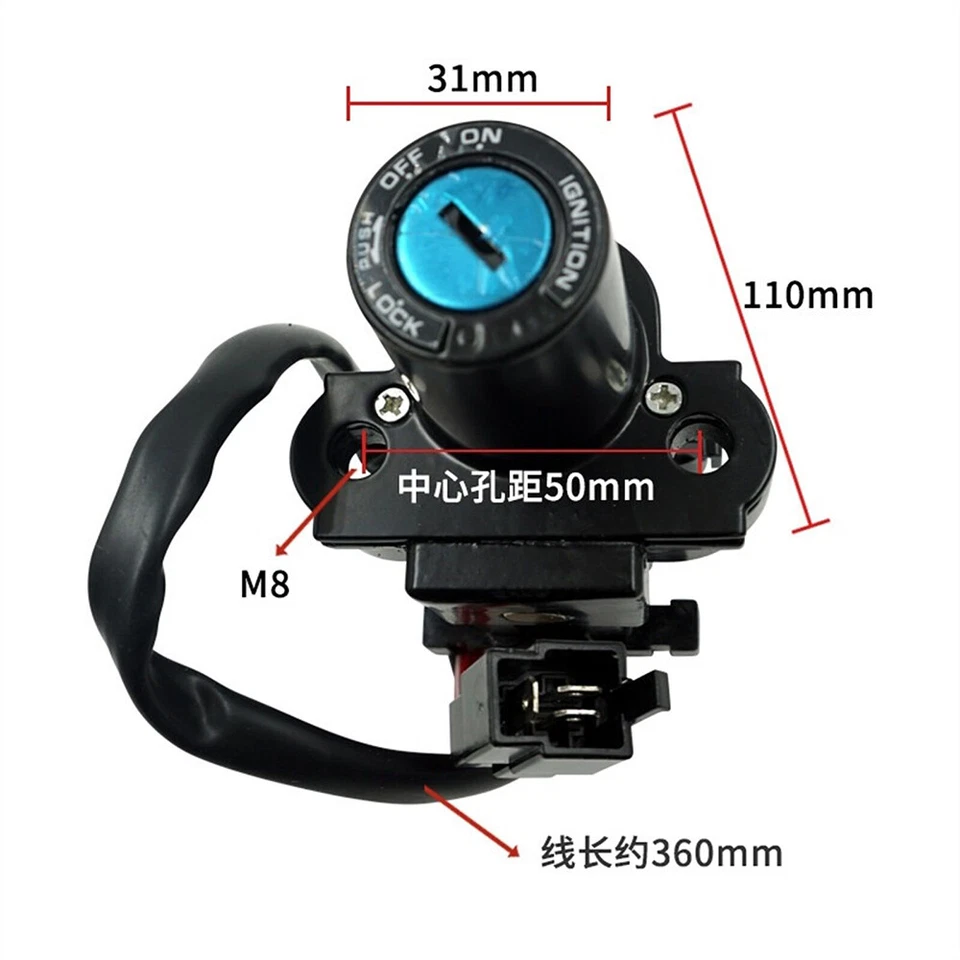 Ignition Switch Gas Cap Seat Lock Key For Honda CBR CBR250R CBR300R 2011-2018 US - Imagem 4 de 4