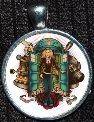 Bad Wolf Rose Companion Police Doctor Who Time Lord Tardis Pendant ...