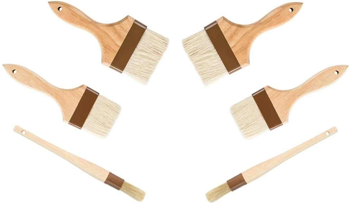 Wooden 3-Inch and 4-Inch Flat Brushes, 1-Inch Round Brush, Bakeware (6 PC)
Opens in a new window or
