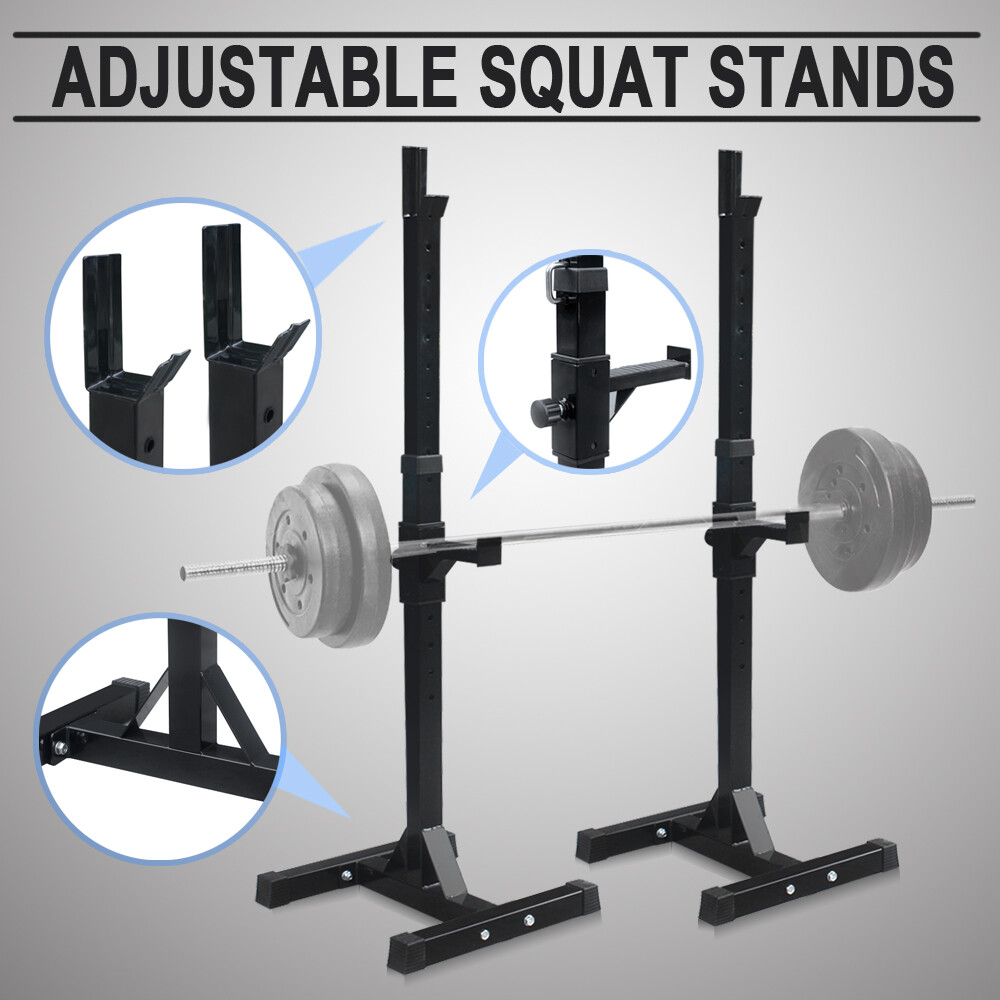 Squat Rack Bench Press Weight Exercise Barbell Stand Gym Fitness