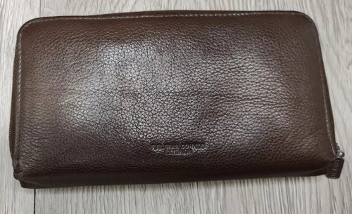 BUXTON Brown Leather Women's Wallet cards Change bills Zip Around - Picture 2 of 12
