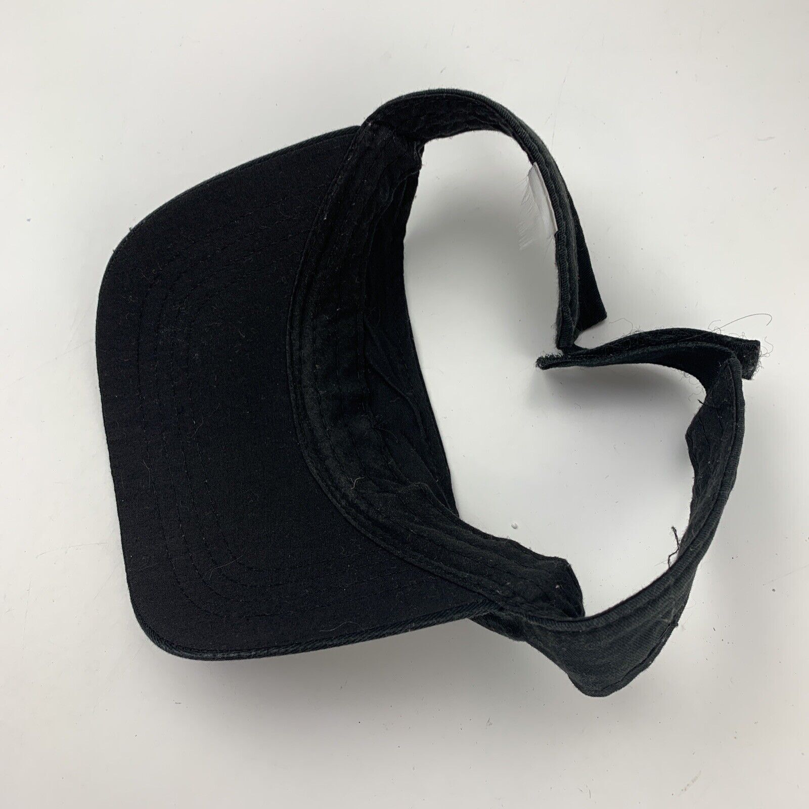 Blank Black Visor Cap Hat Adjustable - image 2