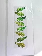 Mrs. Grossman's Limited Edition Bright Crocs Green Glitter Holographic Stickers