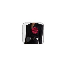 Flower Pins Large Flower Brooches Dainty Satin Fabric Rose Flower Brooches La...
