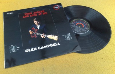 GLEN CAMPBELL '' TURN AROUND & LOOK AT ME '' SUPER UK RARE EMBER STEREO LP