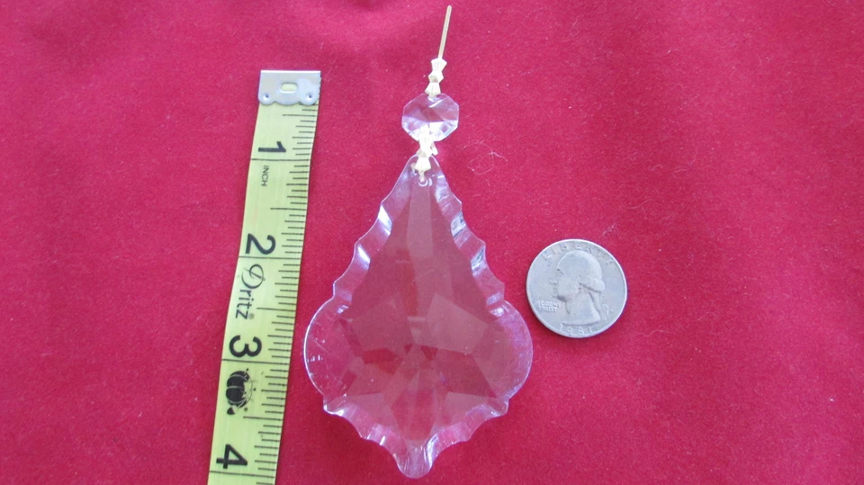 10- 3 1/2 " LG. AAA FRENCH CRYSTALS PRISM SUN CATCHERS CHANDELIER PARTS B