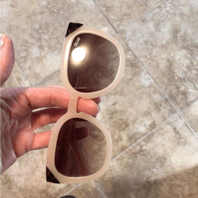NEW! Rare Quay Noosa pale pink and brown sunglasses | eBay display picture 1