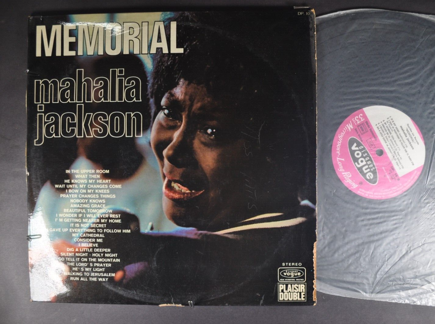 MAHALIA JACKSON Memorial GOSPEL 2LP DISQUE VOGUE IMPORT