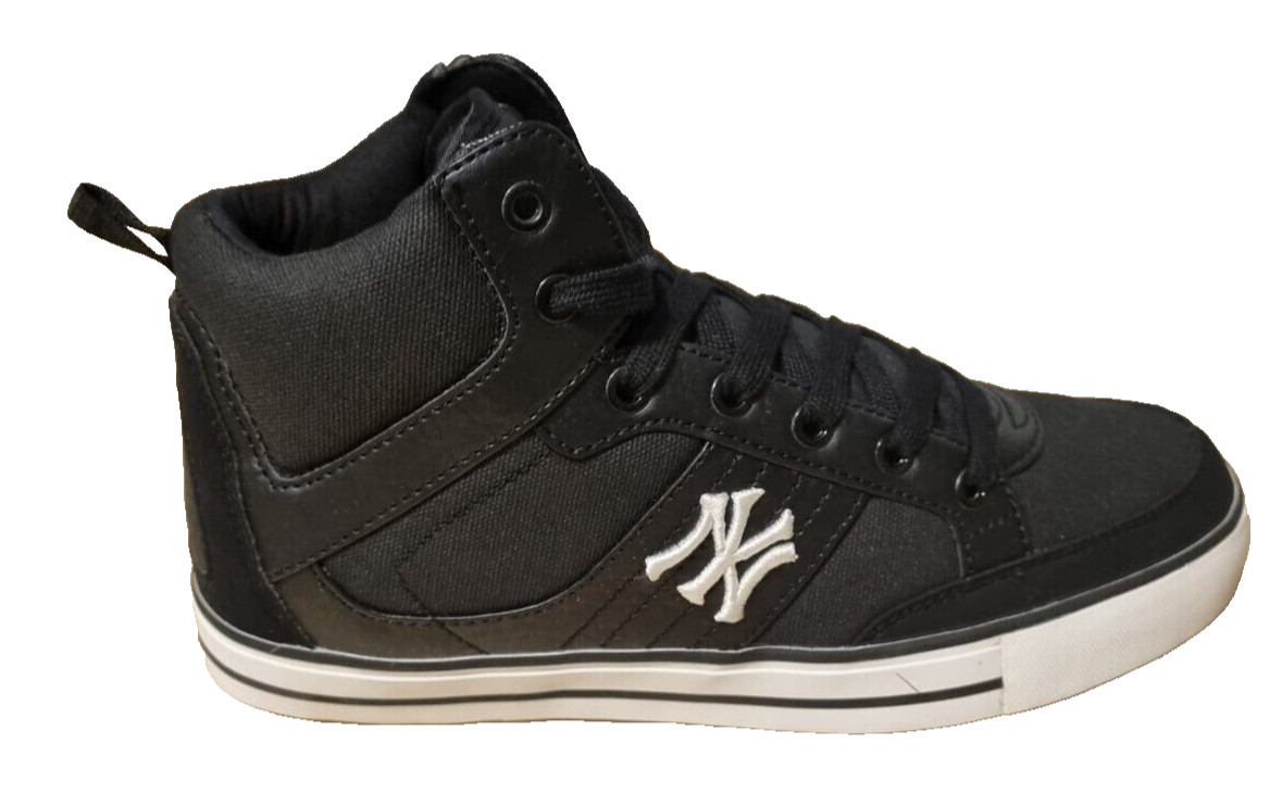 Zapatillas Hombre Mid Top NYY New York Yankees Negro/Blanco - Talla 40 EU