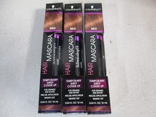 Schwarzkopf 16ml Red Hair Mascara for Temporary Gray Hair Cover Up - Lot of 3