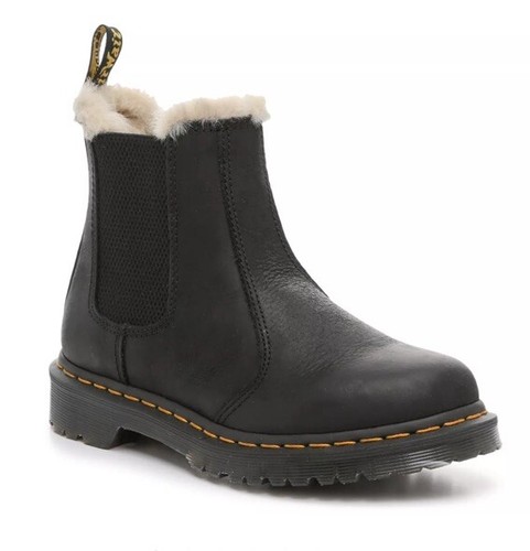 Stivali Chelsea Dr Martens donna 2976 neri foderati in pelliccia sintetica $180 - Taglia: 10M - NUOVI