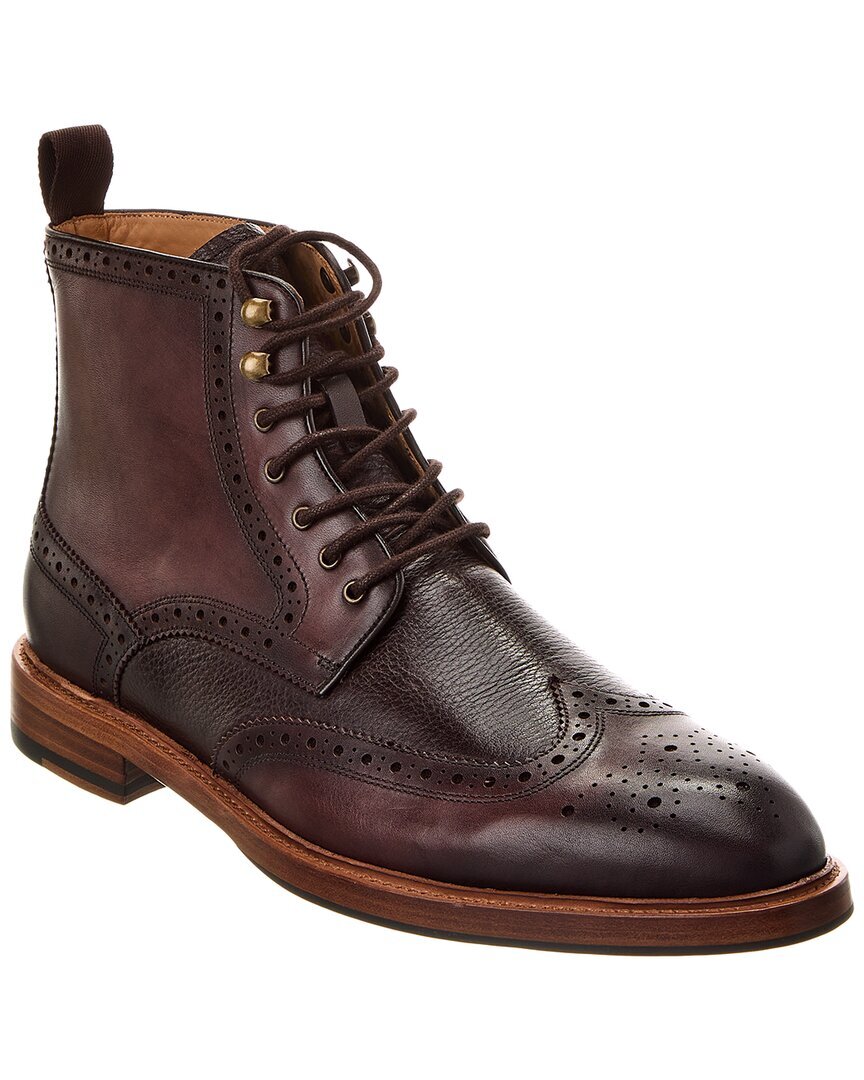 Кожаные ботинки Curatore Wingtip мужские коричневые 11