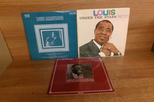 JAZZ COLLECTION : LOUIS ARMSTRONG : 3 X 12'' ALBUMS  : FREE UK POSTAGE - Foto 1 di 1