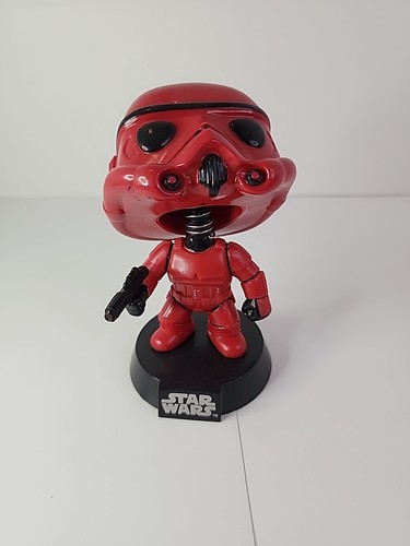 Funko Pop Star Wars Stormtrooper 05 Red Target Exclusive Damaged