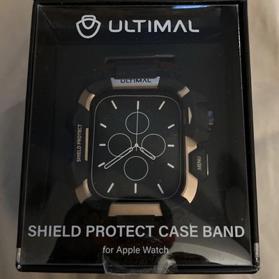ULTIMAL Rugged Watch Case Band for Apple 44mm Series 9/8/7  Burgundy. Case