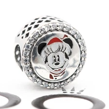 Authentic Pandora Minnie Mouse Disney Parks Exclusive Christmas Santa