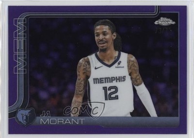2025-26 Topps Chrome Purple Refractor 73/75 Ja Morant #158 rw6