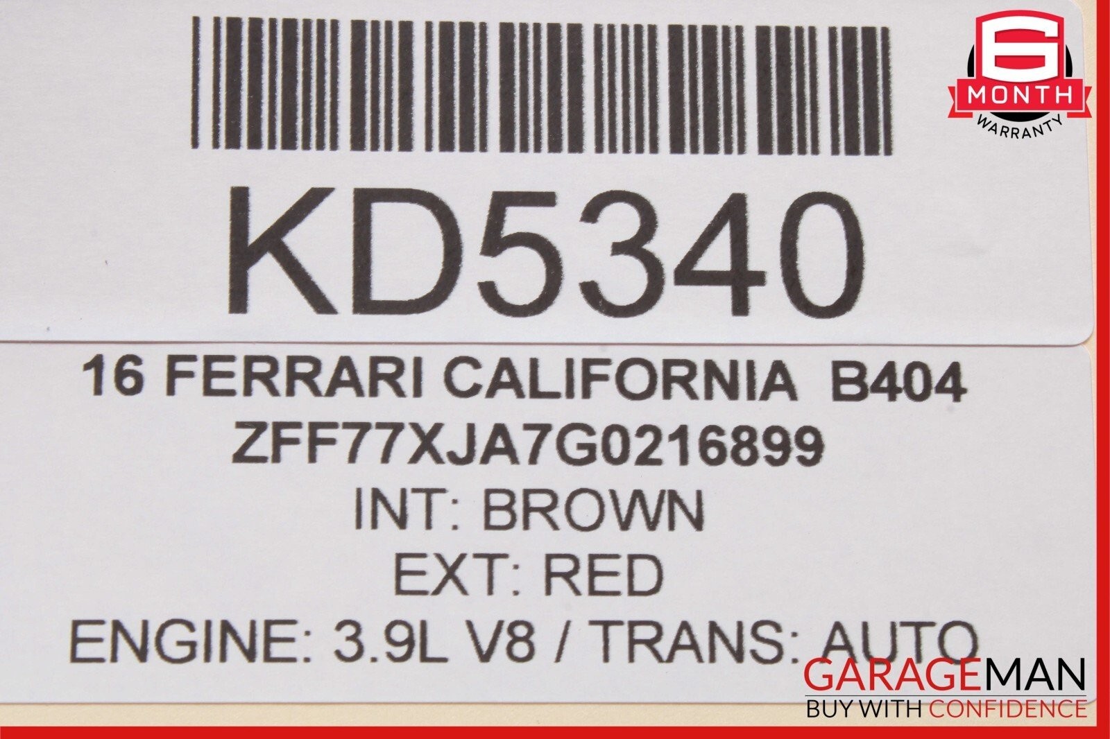 15-18 Ferrari California T Front Right Side Dash Lower Insert Panel OEM