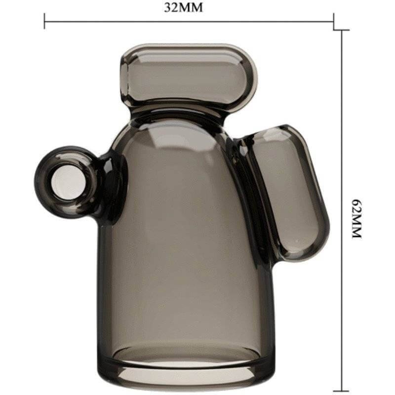 Baile Vibrating Crystal Cap i - Guaina Fallica in Cristallo con Vibrazione