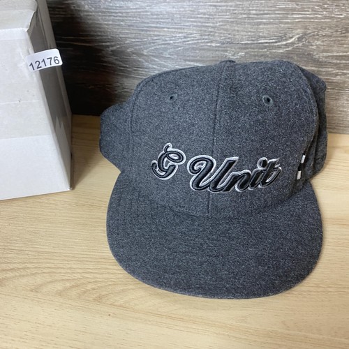 Vintage G Unit Hat Cap Fitted 7 3/8 Gray Wool Reebok Music Hip Hop 50 Cent - Picture 9 of 9