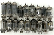 Mixed Lot of 18 Vintage Radio Tubes - RCA, Sylvania, Westinghouse, etc...