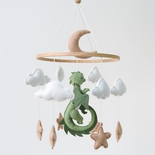Dragon Mobile for Crib, Dragon Crib Mobile for Boys, Cloud Mobile for Crib, N...