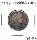 1897 U.S. Barber .90 Silver Quarter