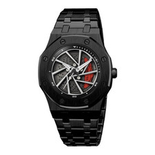 🔥Invicta Speedway Rim Men's Quartz Watch 42mm Black Dial Steel Bracelet (70036)