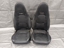 2001-2005 Mazda Miata Mx-5 Oem Black Vinyl Leather Seats Pair 01-05 04nb2710