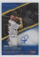 2021 Bowman's Best of Blue Refractor 68/150 Shalin Polanco #B21-SP Auto 1o2