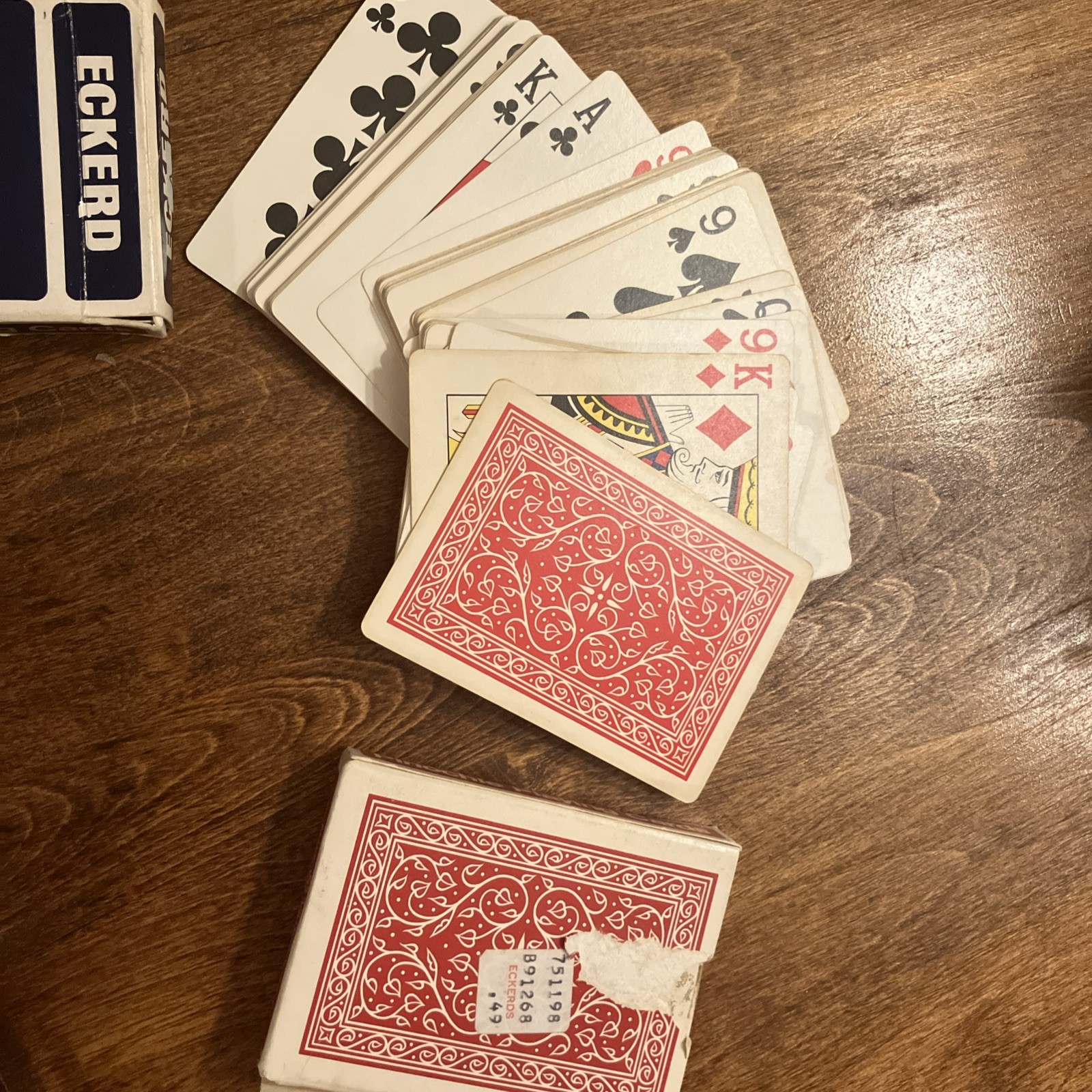 Eckerd Drug Pinochle Playing Card  2 Decks Plastic Coated 1968 Complete Sets