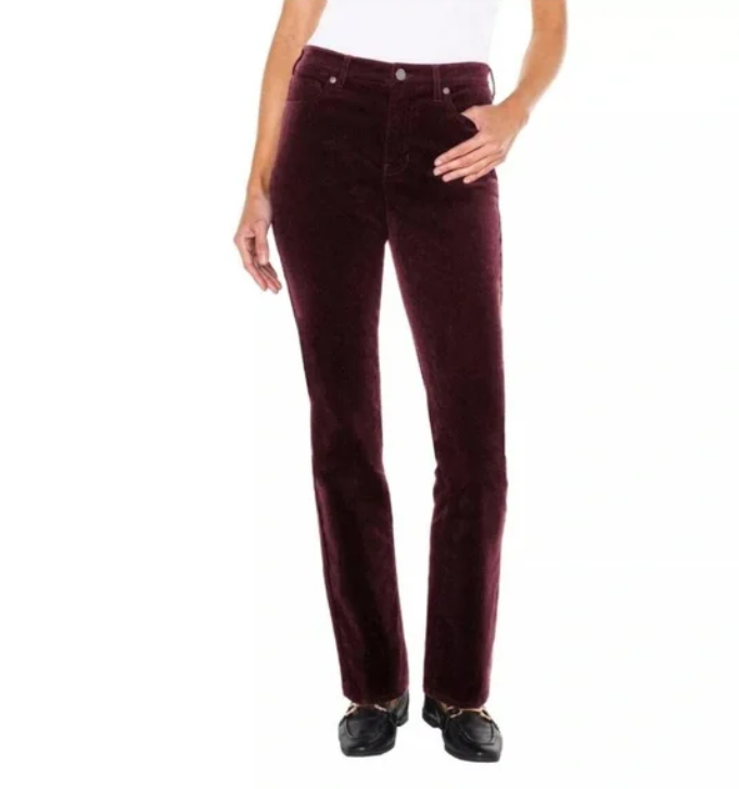 Well Worn Women's High Rise Corduroy Pants Red Size 4/27