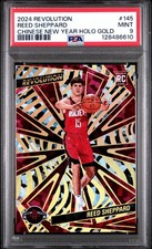 2024-25 Revolution- Reed Sheppard #145 Chinese New Year Holo Gold 6/8 PSA9