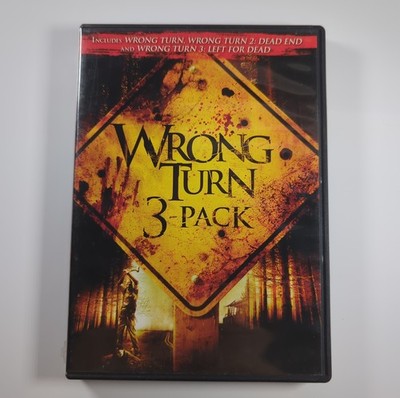 Wrong Turn 3 Pack DVD Triple Feature Part 1 2 3 Slasher Horror Movies Collection