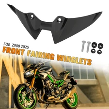 Front Spoiler Downforce Winglets Deflector Kit For Kawasaki Z900 2025-2026