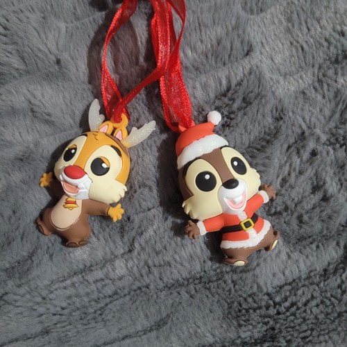 Disneyland Paris Chip & N Dale Xmas Decoration Bauble Chibi Parks Ornament - Foto 4 di 4