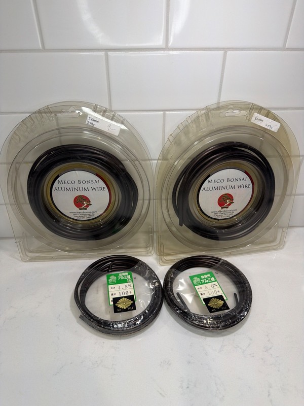 Bonsai Wire Aluminum Japanese lot 4-6MM Meco Ki Ku Vintage