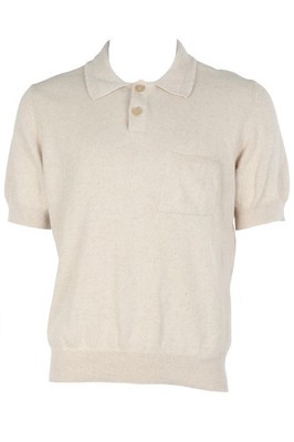 CORRIDOR BEIGE HERREN BAUMWOLLE POLOSHIRT SMALL