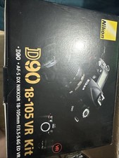 Nikon D90 Kit obiettivo 18-105mm f/3.5-5.6G ED VR con scatola originale NO OBIETTIVO. SOLO FOTOCAMERA