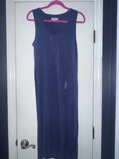 Madewell Maxi Sleeveless Dress Blue Size Medium 