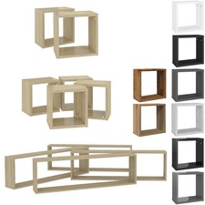 2/4/6er Wandregal Hängeregal Würfelregal Bücherregal Bücher Würfel Cube Regal