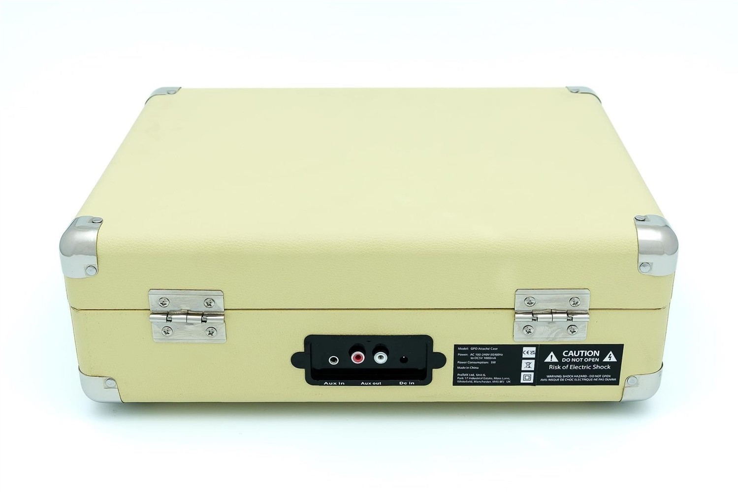 GPO: Briefcase Retro Style Three-Speed Portable Vinyl Turntable With Built...