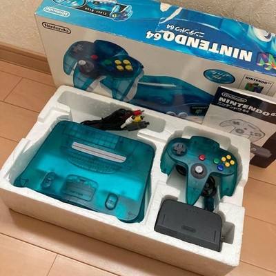 Nintendo 64 Console Clear Blue N64 System Used Japan Authentic