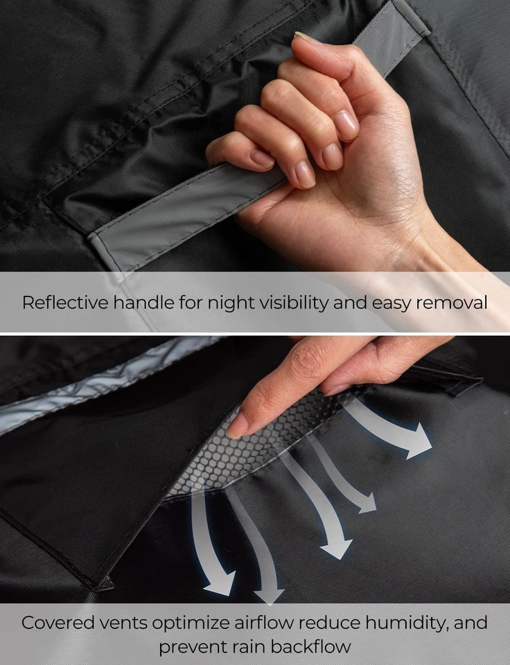 烧烤燃气烧烤盖烧烤防水户外重型防紫外线58英寸 — 第 4/4 张图片