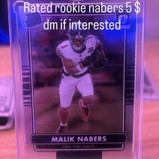 2024 Panini Donruss Optic Rated Rookie Malik Nabers #5 New York Giants Football