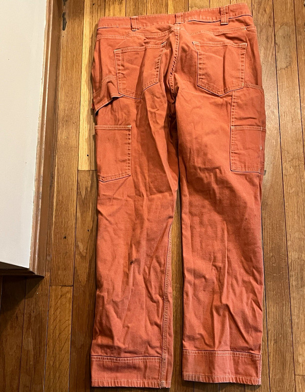 Dovetail Workwear Orange Canvas Cotton Workwear Pants Anna Taskpant 10/30